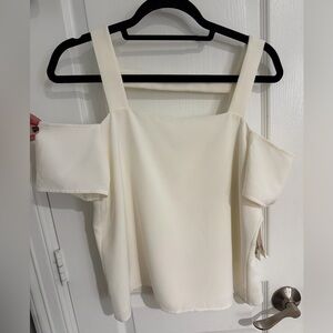 Cooper & Ella Cream Cold Shoulder Blouse